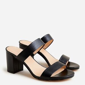 J.Crew two strap, simple sandals, size 7 black